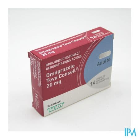 OMEPRAZOLE 20MG TEVA CONS GEL 14