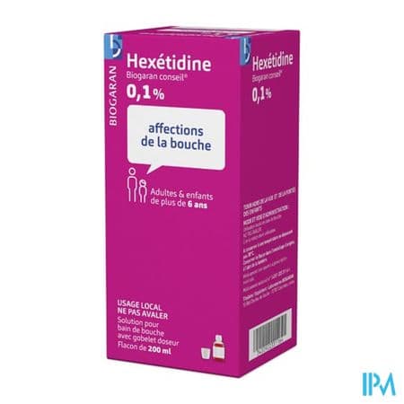 Hexetidine Biogaran Conseil 0.1% Bain De Bouche 200ml