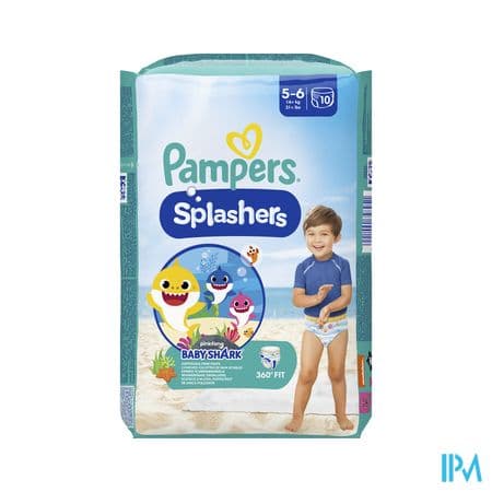 PAMPERS SPLASHERS BAIN JET T5-6 10 — Pharmacie Centrale de la villette 93 - 24/24 (Pharmacie de garde)