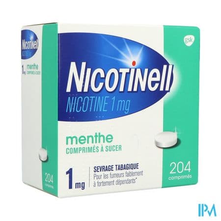 NICOTINELL 1MG CPR SUCER MENTHE204