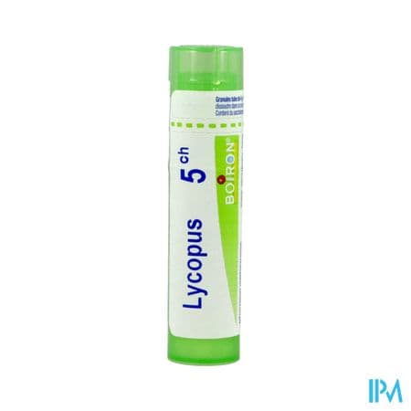 Boiron Lycopus 5ch Granules 4g — Pharmacie de la Mairie Montataire