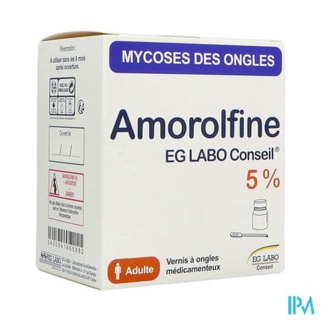 Amorolfine Eg Labo Conseil 5% Vernis Ongles 2ml5