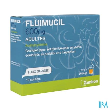 FLUIMUCIL 600MG AD SACHET 10 — Pharmacie des Allées