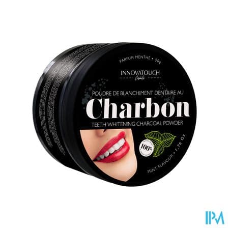 Innovatouch Cosmetic Poudre De Blanchiment Dentaire Au Charbon Parfum Menthe 50g
