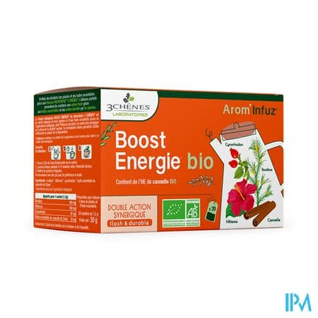 3chenes Arom'infuz Tisane Bio Boost Energie Sachet 20