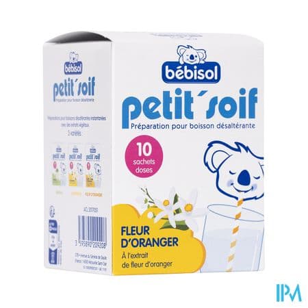 Bebisol Petit Soif Preparation Pour Boisson Fleur Oranger Sachet 10