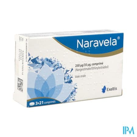 Naravela 250mcg/35mcg Comprime 21 X3 — Pharmacie Parc Lann