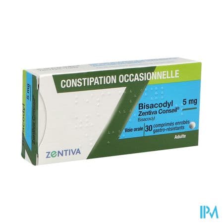 BISACODYL 5MG ZTV CONS CPR 30 — Pharmacie Parc Lann