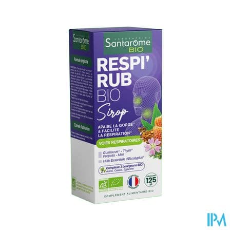 Santarome Respi Rub Sirop Bio 125ml — Pharmacie Villenave Rocade