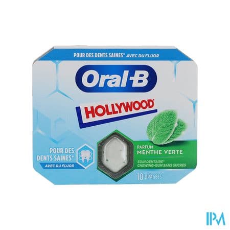 HOLLYW ORAL-B CHEW-GUM MENT VERT10