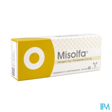 Misolfa 2mg/0mg03 Comprime 21 X3 — Pharmacie Carnot