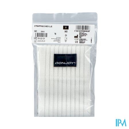 Donjoy Strapping Bande Cheville Blanc Tu