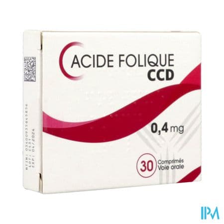 ACIDE FOLIQUE 0,4MG CCD CPR 30 — Pharmacie Principale des Grésillons
