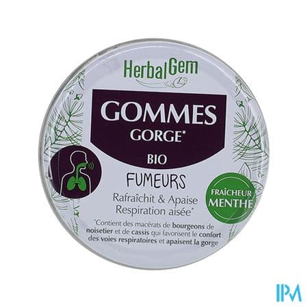 Herbalgem Gommes Gorge Fumeurs Bio 45g