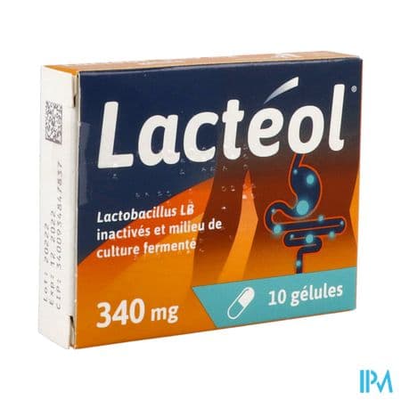 LACTEOL 340MG GELULE 10 — Pharmacie Bouton - Armentières