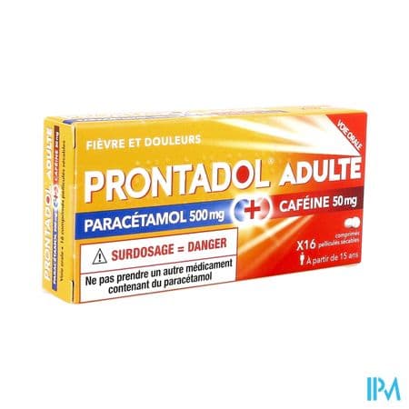 PRONTADOL 500MG/50MG CPR 16 — Pharmacie Saint Pierre Toulouse