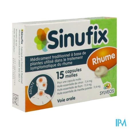 Sinufix Capsule Molle 15 — Pharmacie Lafayette de Roubaix
