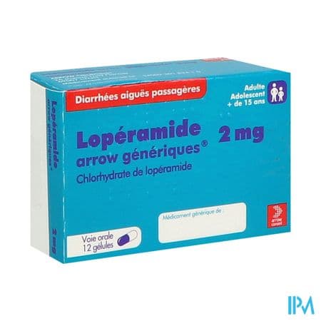 LOPERAMIDE 2MG ARROW CONS GELUL 12 — Pharmacie Du Centre Apothical