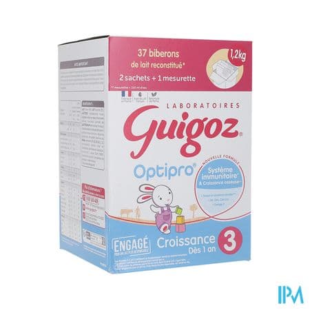 GUIGOZ LAIT OPTIPRO CROIS PDR1,2KG
