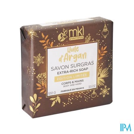 Mkl Green Nature Savon De Marseille Surgras Huile D'argan 100g Edition Limitee — Pharmacie Principale des Grésillons