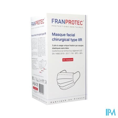FRANPROTEC MASQ CHIR TYPE II X50