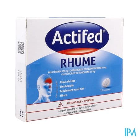 Actifed Rhume Comprime 15 — Pharmacie porte de la villette