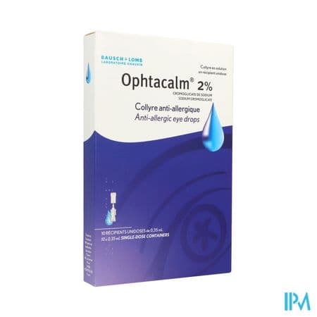 Ophtacalm 2% Collyre Solution Unidose 0ml35 10