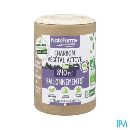 NAT&FORM BIO CHARBON VEG ACTIV 90