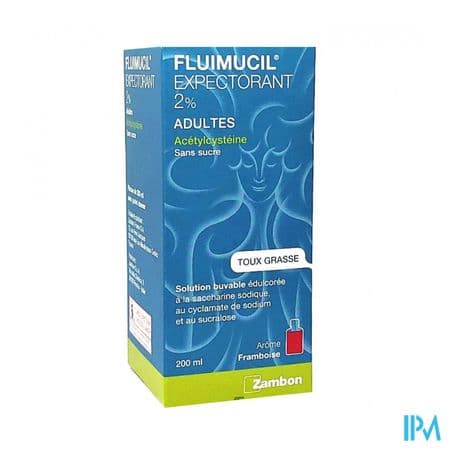 FLUIMUCIL EXP 2% AD SOL BUV 200ML — Grande Pharmacie de la Station - Apothical