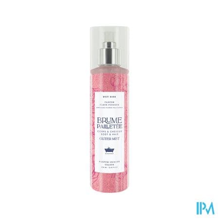 Les Petits Bains De Provence Brume Pailletee Nuit Rose Fleur Poudree 250ml