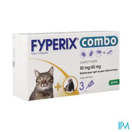 Fyperix Combo 50mg/60mg Chat Spot On X3 — Pharmacie Bourg Achard