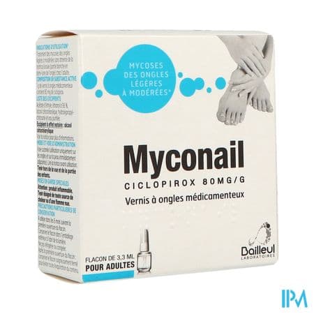 Myconail 80mg/g Vernis A Ongles Medicamenteux 3ml3 — Pharmacie Bellevue - Les Angles