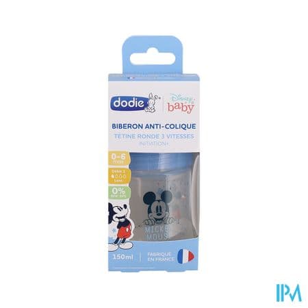 DOD BIB INIT+150ML MICKEY 0-6M