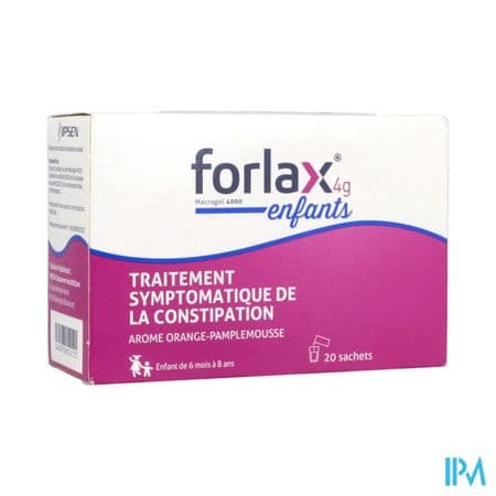 Forlax 4g Poudre Pour Solution Buvable Sachet 20 — Pharmacie Campo - Formio