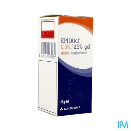 Epiduo 0.3%/2.5% Gel 30g — Pharmacie des Cascades