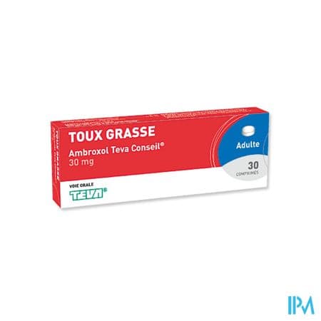 AMBROXOL 30MG TEVA CONSEIL CPR 30 — Pharmacie de Saint Rambert Lyon