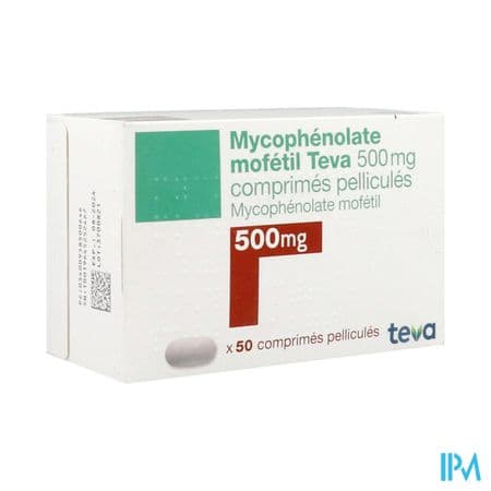 MYCOPHENOLATE/MOF 500MG TEV CPR 50 — Pharmacie Pharmagreen Boucicaut
