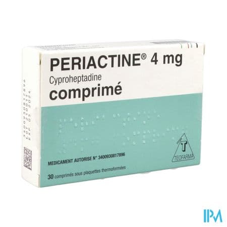 Periactine 4mg Comprime 30 — Pharmacie du Flore