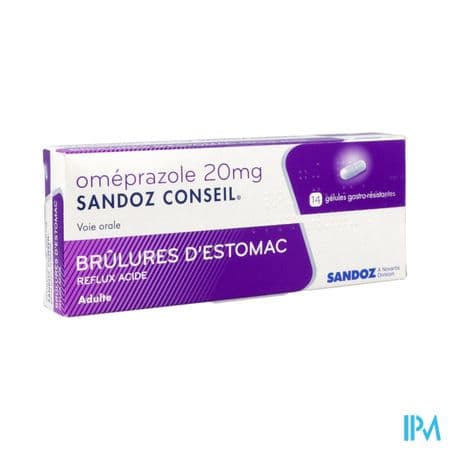 OMEPRAZOLE 20MG SAND CONS GEL 14 — Pharmacie Principal Port-de-Bouc
