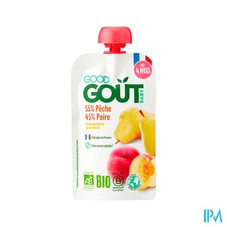 Good Gout Baby Gourde Poire Peche 120g