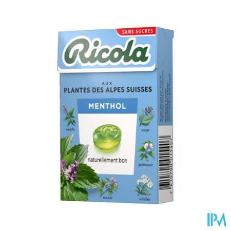 RICOLA SS SUC BONBON MENTHOL 50G