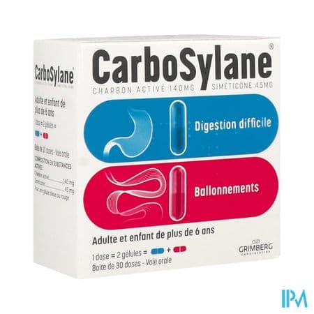 Carbosylane Gelule 30 Rouge + 30 Bleue 30 Doses