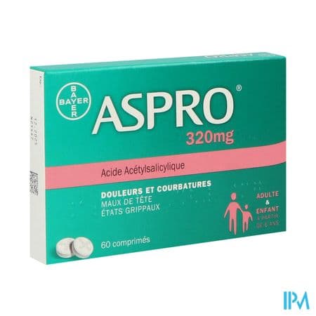 Aspro 320mg Comprime 60