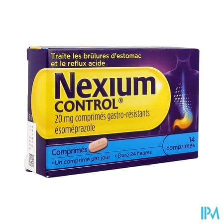 NEXIUM CONTROL 20MG CPR 14 — Pharmacie de l'Horloge - Deauville