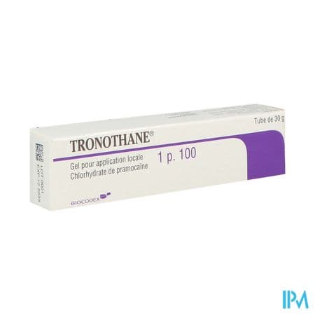 TRONOTHANE 1% GEL TUB 30G 1 — Pharmacie Européenne 24/24 de la place de clichy