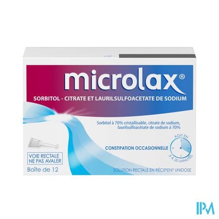 MICROLAX SOL RECTALE UNIDOSE 12