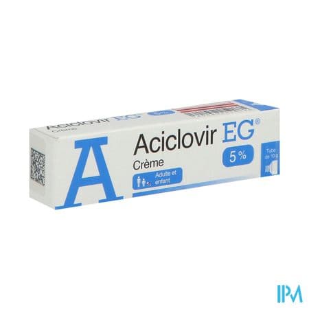 Aciclovir Eg 5% Creme 10g — Pharmacie Centrale de la villette 93 - 24/24 (Pharmacie de garde)