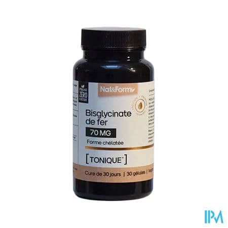 Nat Et Form Bisglynate De Fer Gelule Vegetale 30