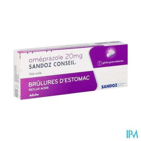 OMEPRAZOLE 20MG SAND CONS GEL 7 — Pharmacie entre Deux Guiers