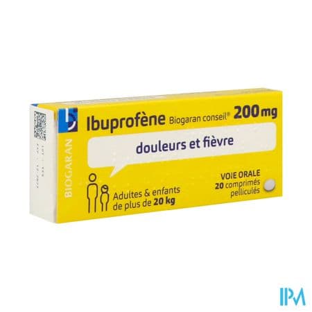 IBUPROFENE 200MG BIOG CONS CPR 20